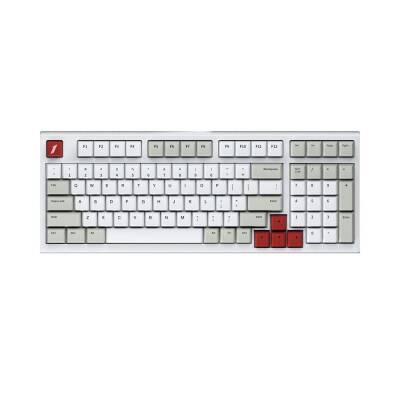1ST Player Lang MK980 Beyaz RGB (Pro Red Switch) Kablosuz + Bluetooth Hotswap Mekanik Oyuncu Klavyesi - 1