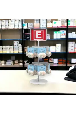 2 Katlı Kancalı Tezgahüstü Stand Model 1 Beyaz - 4