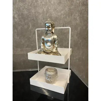 20x20 Beyaz Tezgahüstü Mutfak ve Banyo Iki Katlı Organizer - 3