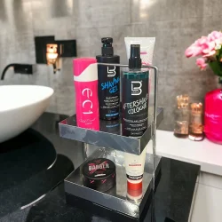 20x20 Gümüş Tezgahüstü Mutfak ve Banyo Iki Katlı Organizer - 1