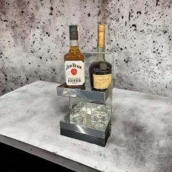 20x20 Gümüş Tezgahüstü Mutfak ve Banyo Iki Katlı Organizer - 2