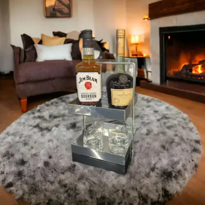 20x20 Gümüş Tezgahüstü Mutfak ve Banyo Iki Katlı Organizer - 5