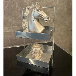 20x20 Gümüş Tezgahüstü Mutfak ve Banyo Iki Katlı Organizer - 6