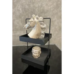 20x20 Siyah Tezgahüstü Mutfak ve Banyo Iki Katlı Organizer - 1