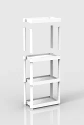 4 Raflı Plastik Banyo & Mutfak Organizer (Small Model) - 1