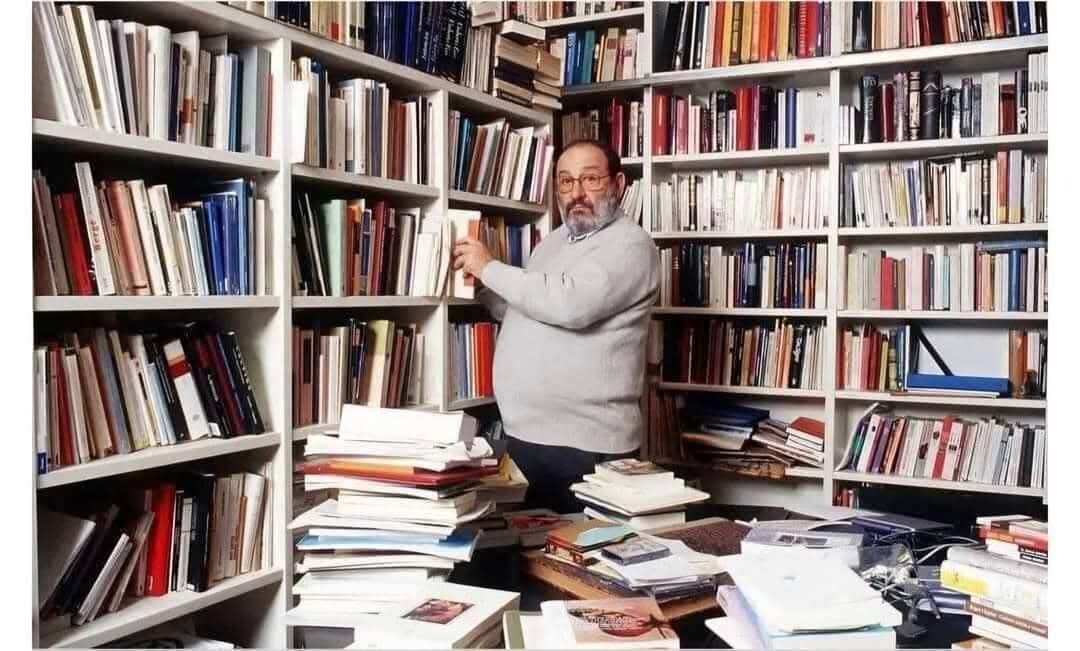 50.000 kitapta oluşan Umberto Eco, kitaplığı
