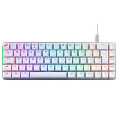 ASUS ROG Falchion Rx Low Profile Red Switch RGB Kablosuz Türkçe Mekanik Beyaz Gaming Klavye - 1