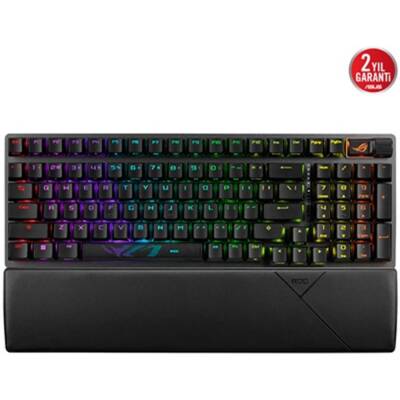Asus ROG Strix Scope II 96 Wireless RGB NX Snow Switch Kablosuz Mekanik Oyuncu Klavyesi - 1