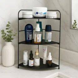 Banyo Mutfak Düzenleyici Organizer Köşe Rafı - Ayarlanabilir 3 Raflı Baharatlık - 2