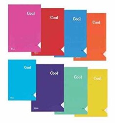 Cool Çizgili A4 40 Yaprak Plastik Kapak Dikişli Defter Keskin Color - Keskin Color