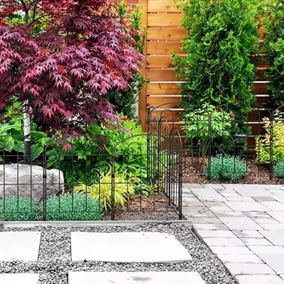 DEKORATİF BAHÇE ÇİTİ 33CM TEK PARÇA MODEL - 1 SİYAH HOBİ BAHÇESİ, ÇİÇEK, SEBZE, MİNİ BAHÇE - 8