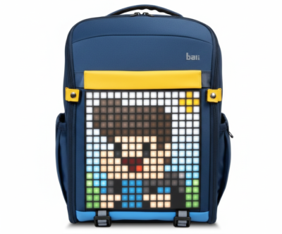 Divoom Pixoo Backpack S Mavi – Piksel LED Ekranlı Sırt Çantası - 1