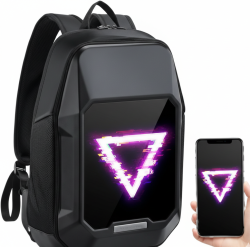 Divoom Pixoo Cyberbag Siyah – Piksel LED Ekranlı Sırt Çantası - 