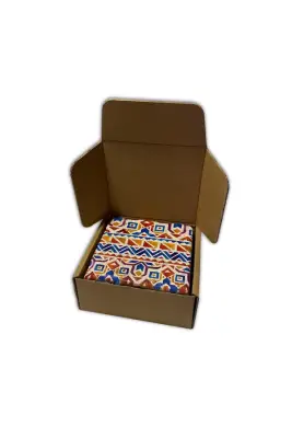 Doğal Taş Bardak Altlığı 4'lü Model- Boho - 2