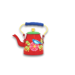 El Boyama Mini Demlik Kırmızı Kuş - 
