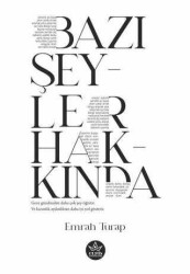 Emrah Turap Bazı Şeyler Hakkında Elpis Yayınları - Elpis Yayınları