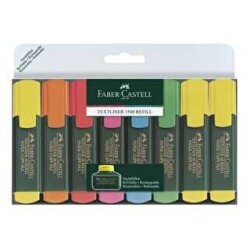 Faber-Castell Fosforlu Kalem Karışık Renk 8Li - Faber-Castell