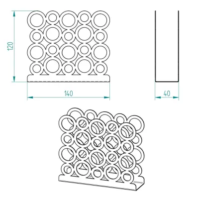 Gold Renk 2'li Set Ekmek Sepeti ve Peçetelik - 5