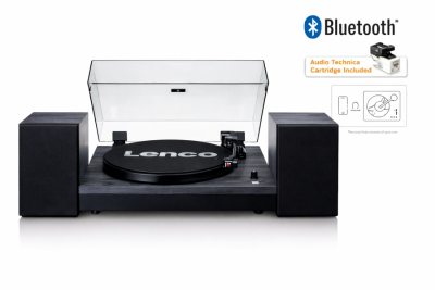 Lenco Harici Hoparlörlü Ahşap Kasalı Pikap LS-300BK - 1