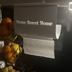 Home Sweet Home Temalı Beyaz Kağıt Rulo Havluluk - 4