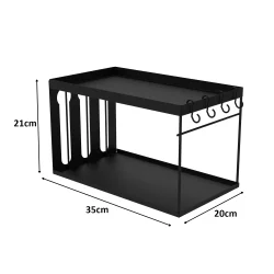 Kapsül Kahve Organizeri Model 3 Siyah - Şık ve Fonksiyonel Düzenleyici Stand - 3