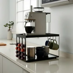 Kapsül Kahve Organizeri Model 3 Siyah - Şık ve Fonksiyonel Düzenleyici Stand - 5