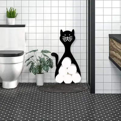 Kedili WC Kağıtlığı - 2