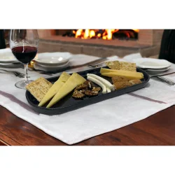 Kırılmaz Melamin Siyah Servis Tabak 13x32cm 2106 - 1