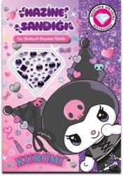 Kuromi - Hazine Sandığı - Taç Hediyeli Boyama Kitabı - Mücevher Çıkartma Koleksiyonu - Doğan Çocuk