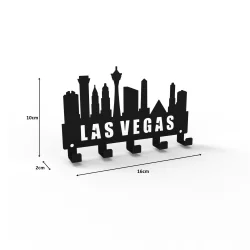LAS VEGAS METAL ANAHTARLIK SİYAH - 4
