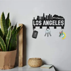 LOS ANGELES METAL ANAHTARLIK SİYAH - 1