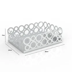 Metalik Gümüş Halka Tasarım Ekmeklik - 1