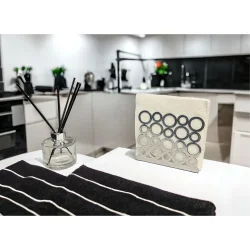 Modern Halka Tasarımıyla Zarif Sofralar: Gümüş Renk Metal Peçetelik - 4