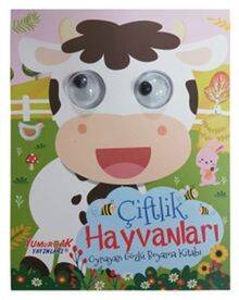 Oynayan Gözlü Boyama Kitabı / Çiftlik Hayvanları - 1