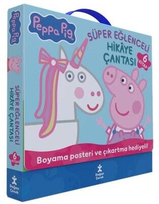 Peppa Pig Seti - Süper Eğlenceli Hikaye Çantası - 6 Kitap Takım - 1