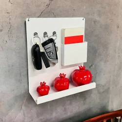 RAFLI ANAHTARLIK MODEL 2 BEYAZ - 3