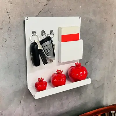 RAFLI ANAHTARLIK MODEL 2 BEYAZ - 3