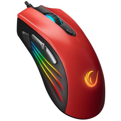 Rampage Limbo Makrolu Kırmızı 6400 DPI RGB Led Gaming Oyuncu Mouse - 1