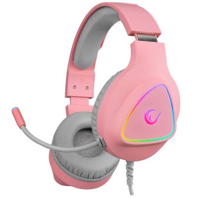 Rampage Moncher Pembe RGB Led USB 7.1 Gaming Mikrofonlu Oyuncu Kulaklığı - 1
