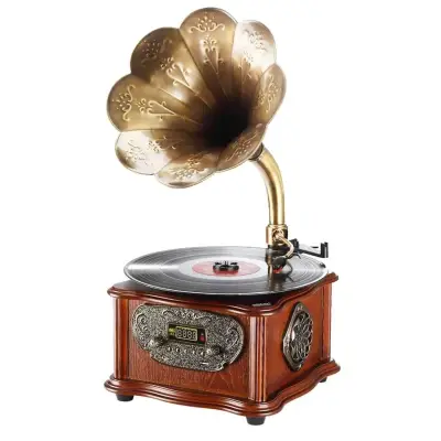 Record Master RMJ-209C Gramofon Pikap - Radyo-Bluetooth - USB - 1