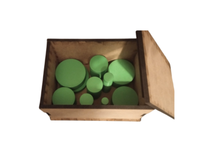 Renkli Silindirler (Yeşil) - 1