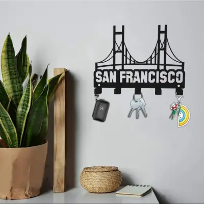 SAN FRANCISCO METAL ANAHTARLIK SİYAH - 5