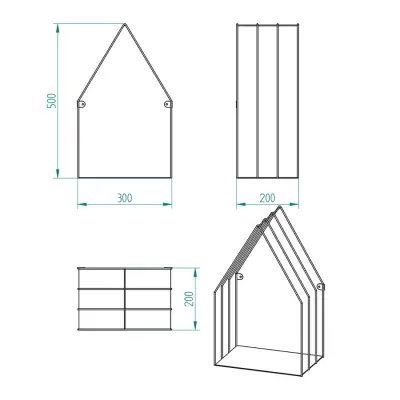 Şık Siyah Metal Duvara Monte Şamdan Dekoratif Mumluğu - 1