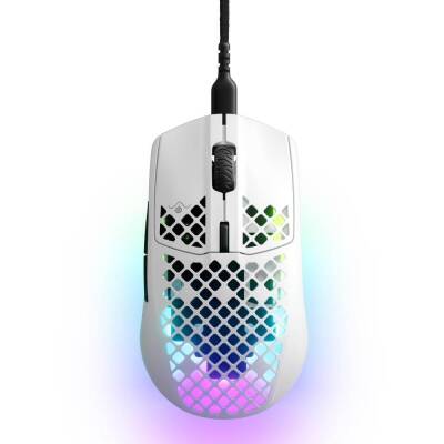 Steelseries Aerox 3 Snow (2022) Ultra Hafif 59g. Truemove Core Sensör Kablolu Mouse - 1
