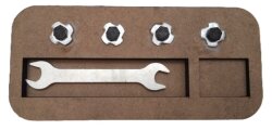 Tekli Gerçek Cıvata Sıkma Tablası (Açık Ağız Anahtar) - 