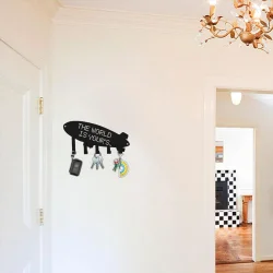 THE WORLD IS YOUR'S METAL ANAHTARLIK SİYAH - 3