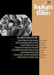 Toplum ve Bilim Sayı 171 - İletişim Yayınları