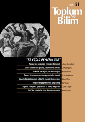 Toplum ve Bilim Sayı 171 - 1